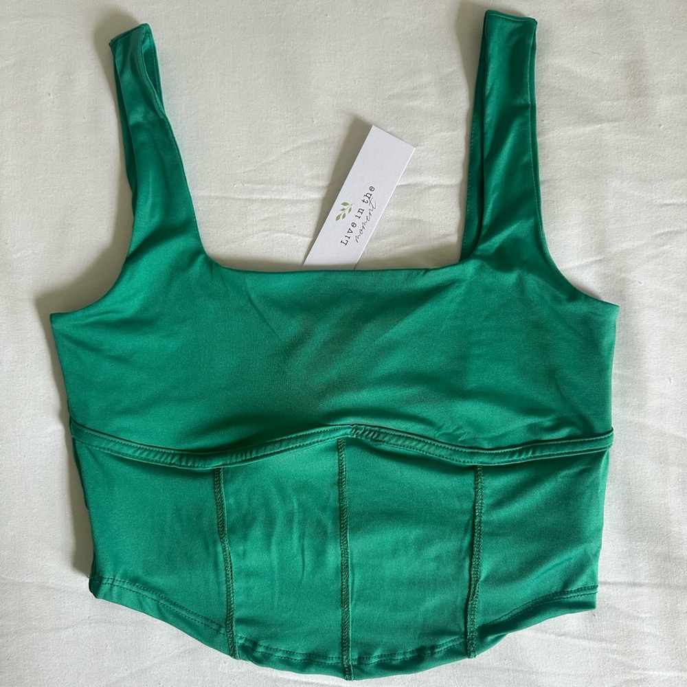 Teal Cropped Tank Top | NWT